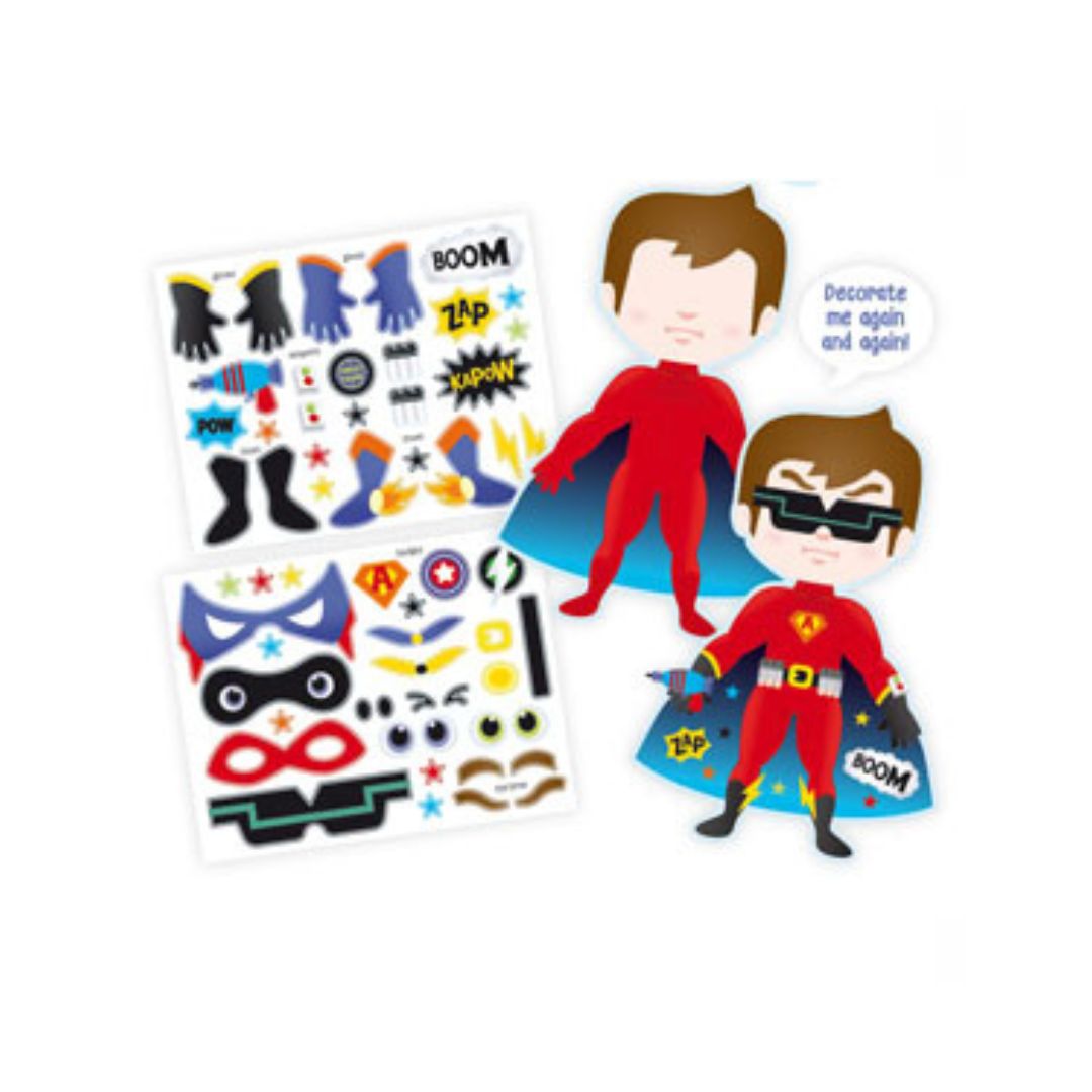 Kids Sticker Dress Up Set - Superhero