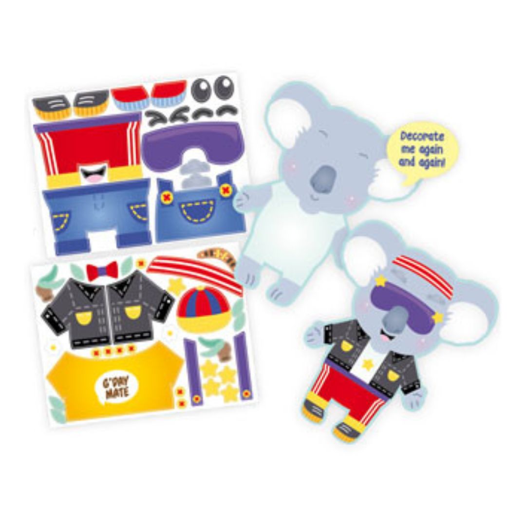 Kids Sticker Dress Up Set - Koala