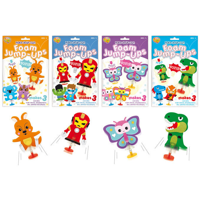 Make Your Own Foam Jump-Ups Craft Kit 4pk