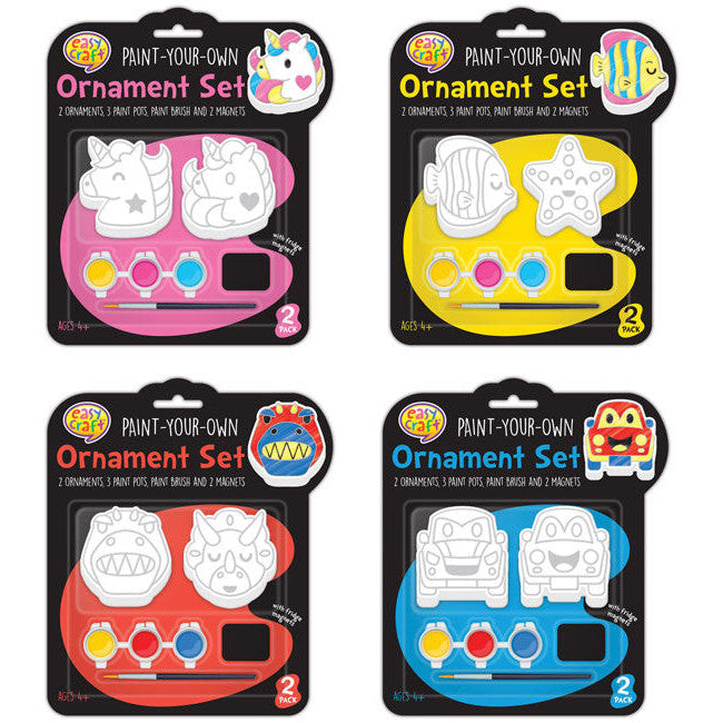 Ornament Painting Kit 2pk 4 Assorted