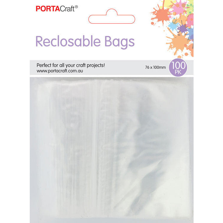 Clear reclosable bags for bulk craft kits jewellery parts and labels