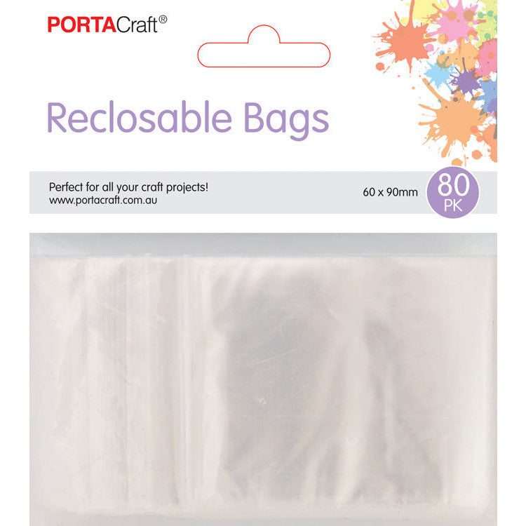 Clear reclosable craft bags for bead mixes die cuts and small supplies