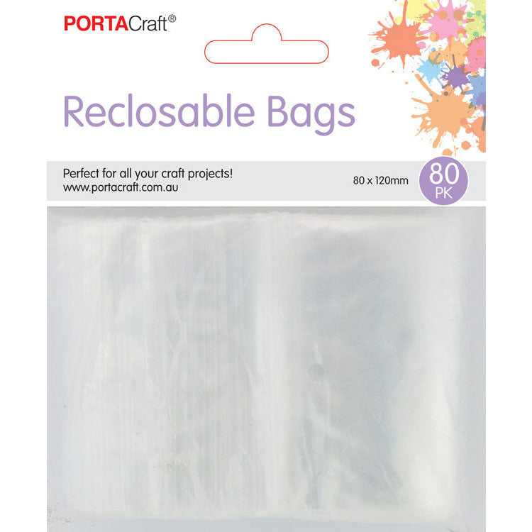 Clear reclosable bags for bead sets die cuts and small craft kits