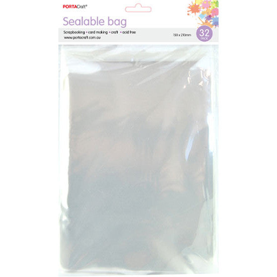 Clear sealable bags for large cards A5 prints and paper craft projects