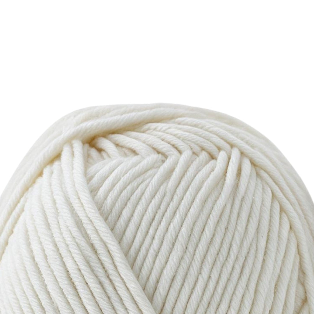 Luxe Cotton Blend Yarn 100g 220m 8ply White