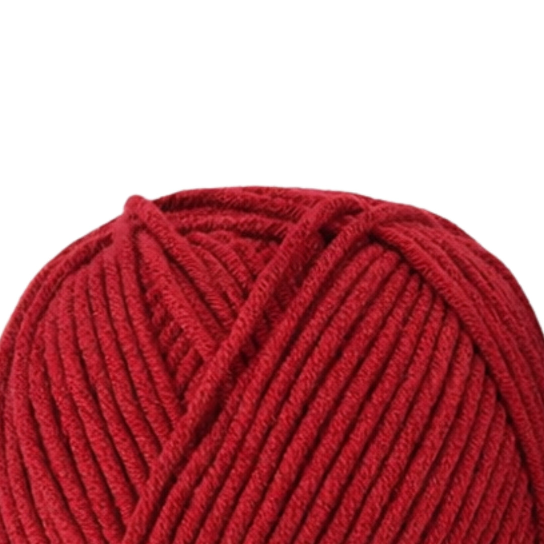 Luxe Cotton Blend Yarn 100g 220m 8ply Mailbox Red