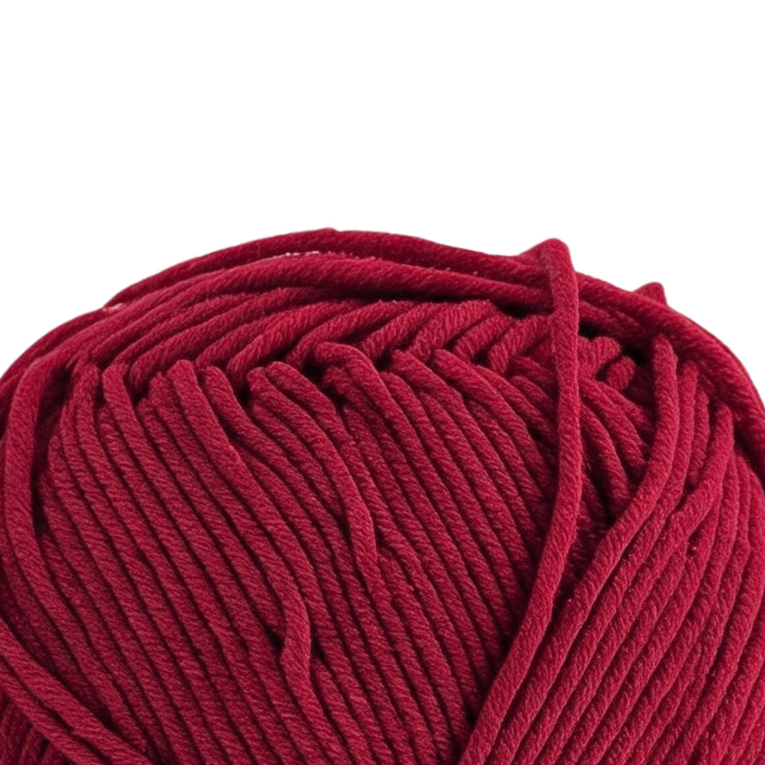 Luxe Cotton Blend Yarn 100g 220m 8ply Ruby