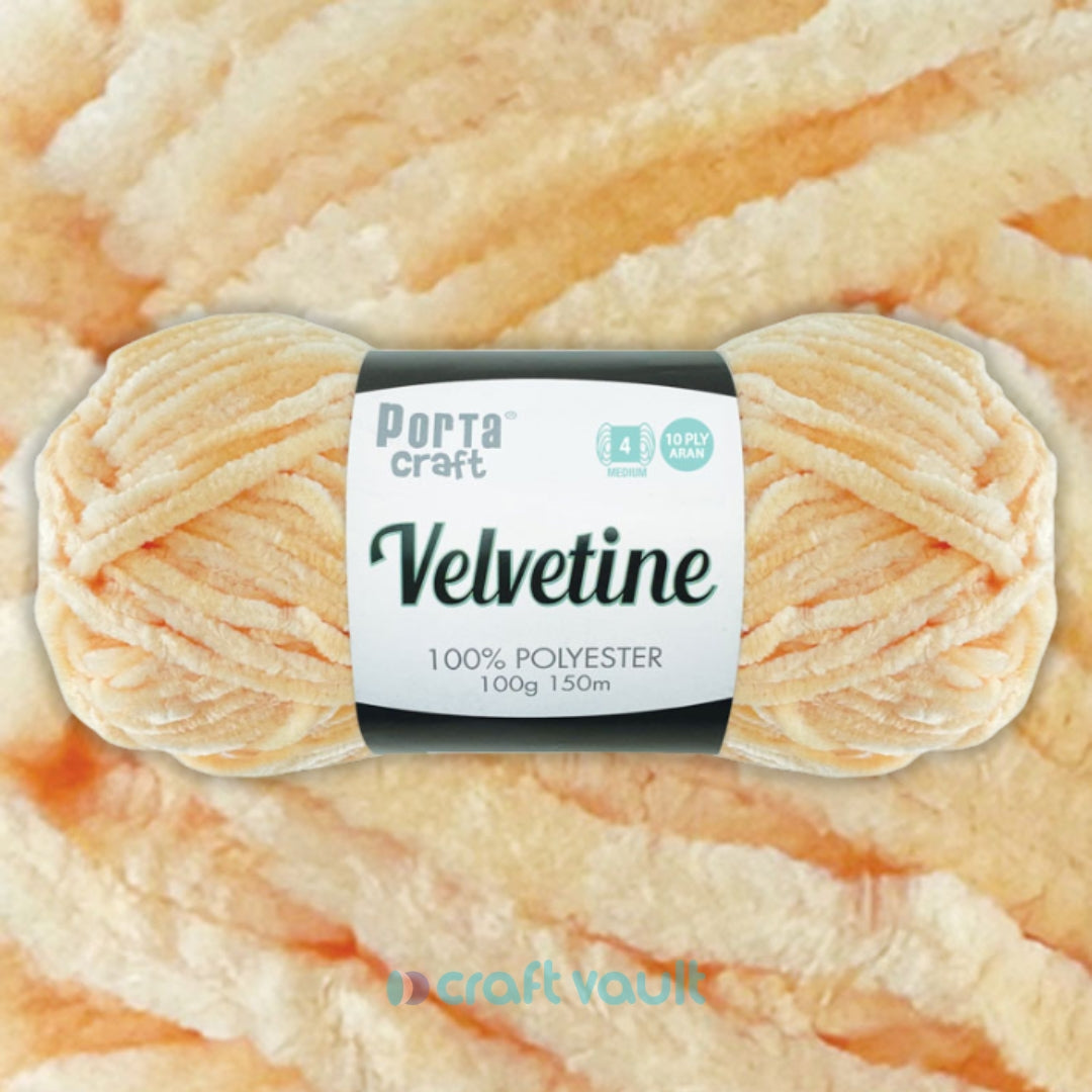 Velvetine Yarn 100g 150m Peach Cream