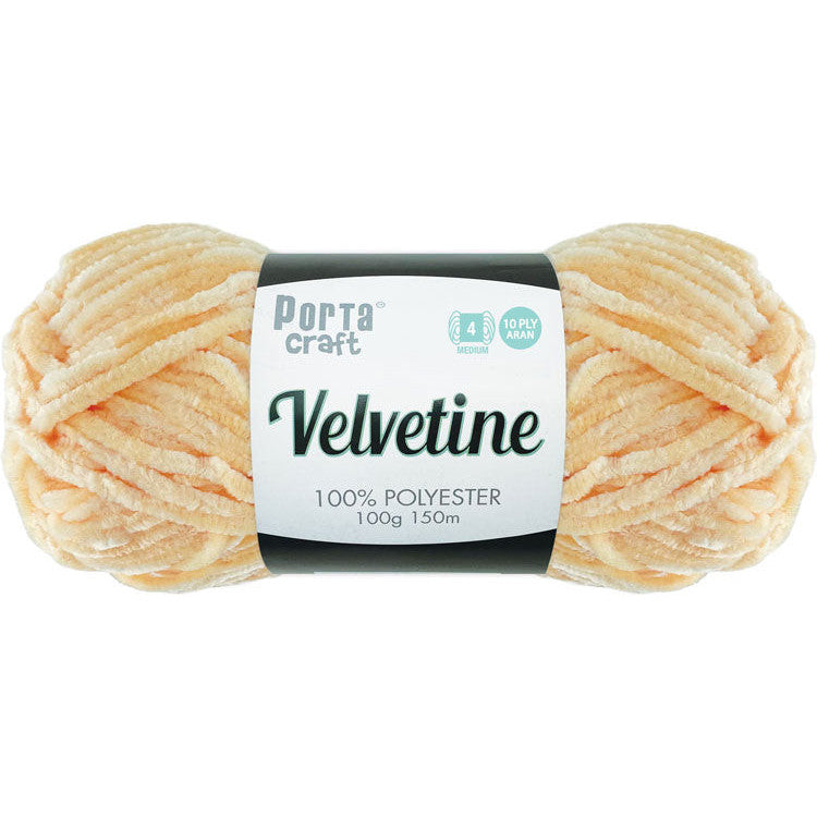 Velvetine Yarn 100g 150m Peach Cream