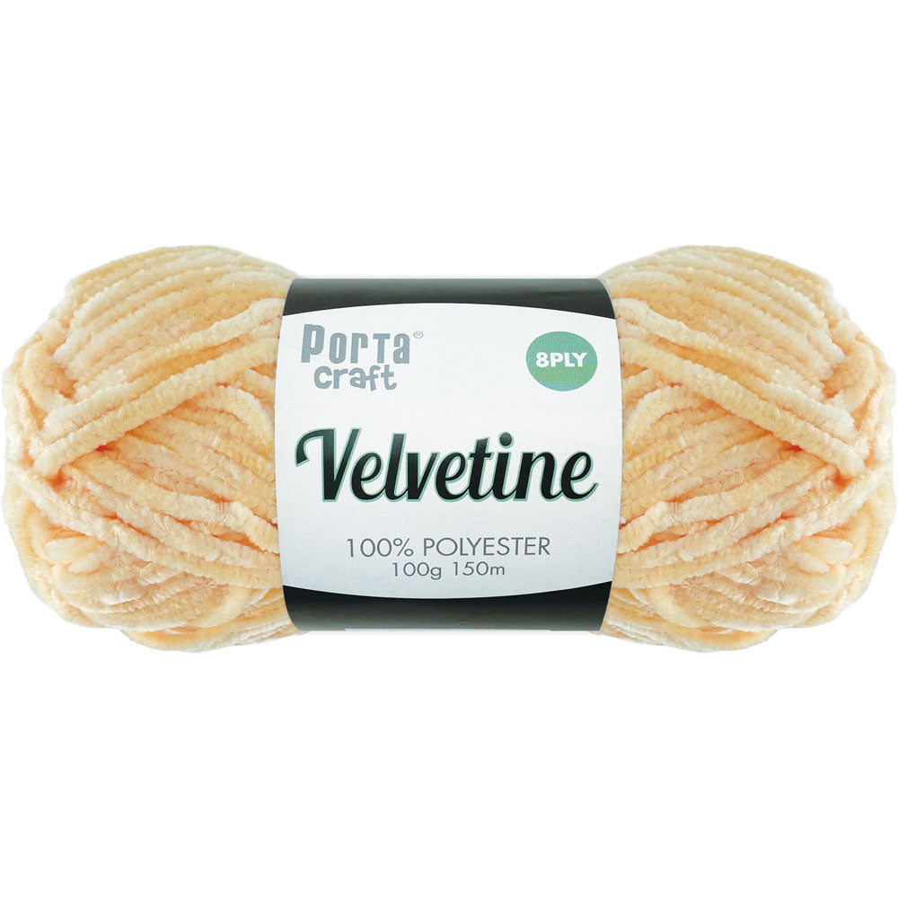 Velvetine Yarn 100g 150m Peach Cream