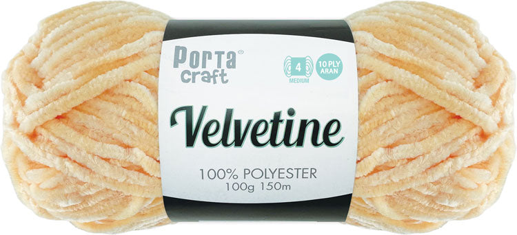 Velvetine Yarn 100g 150m Peach Cream