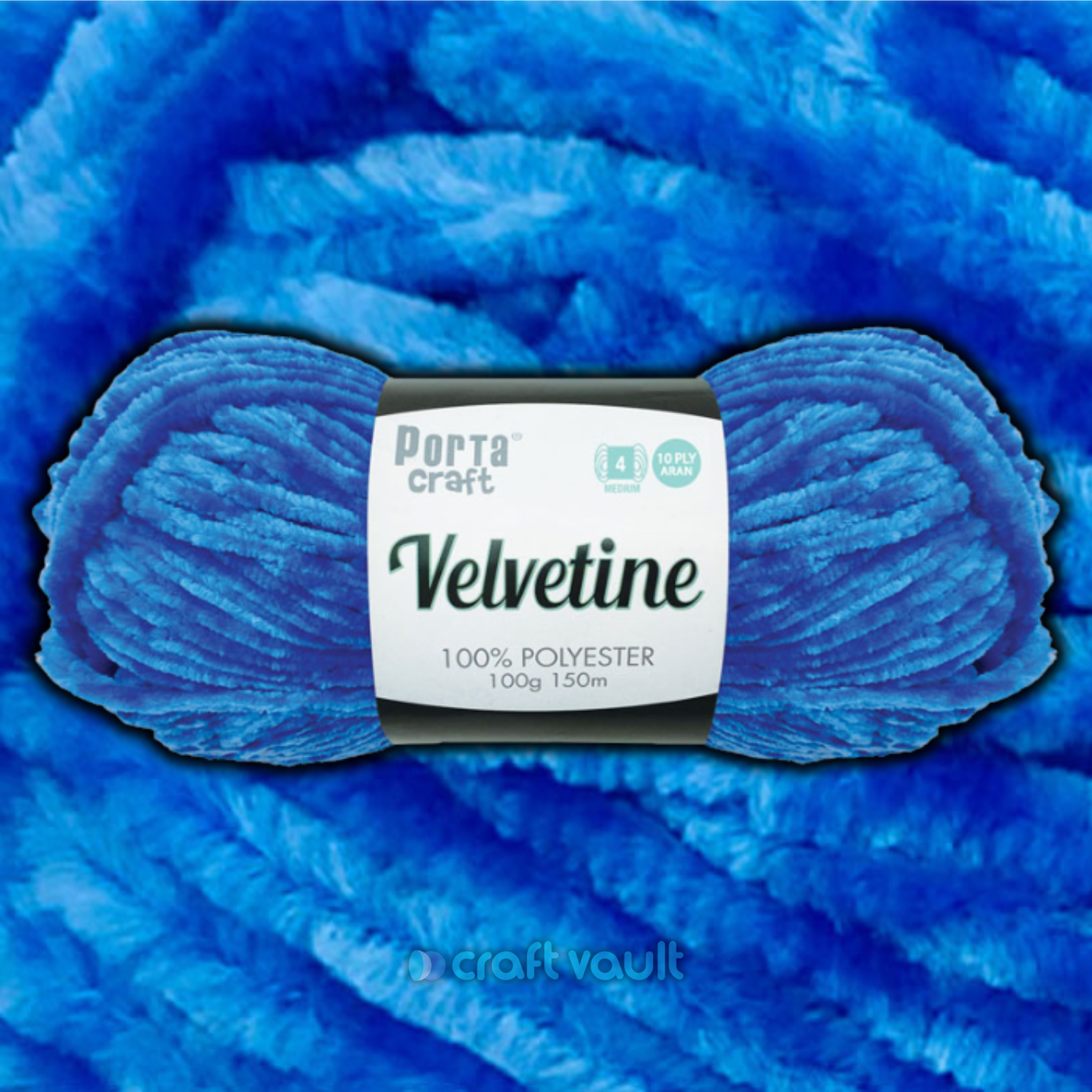 Velvetine Yarn 100g 10ply 150m Regal Blue