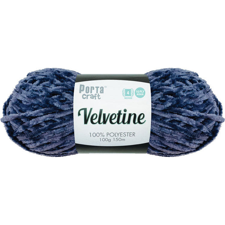 Velvetine Yarn 100g 150m Slate