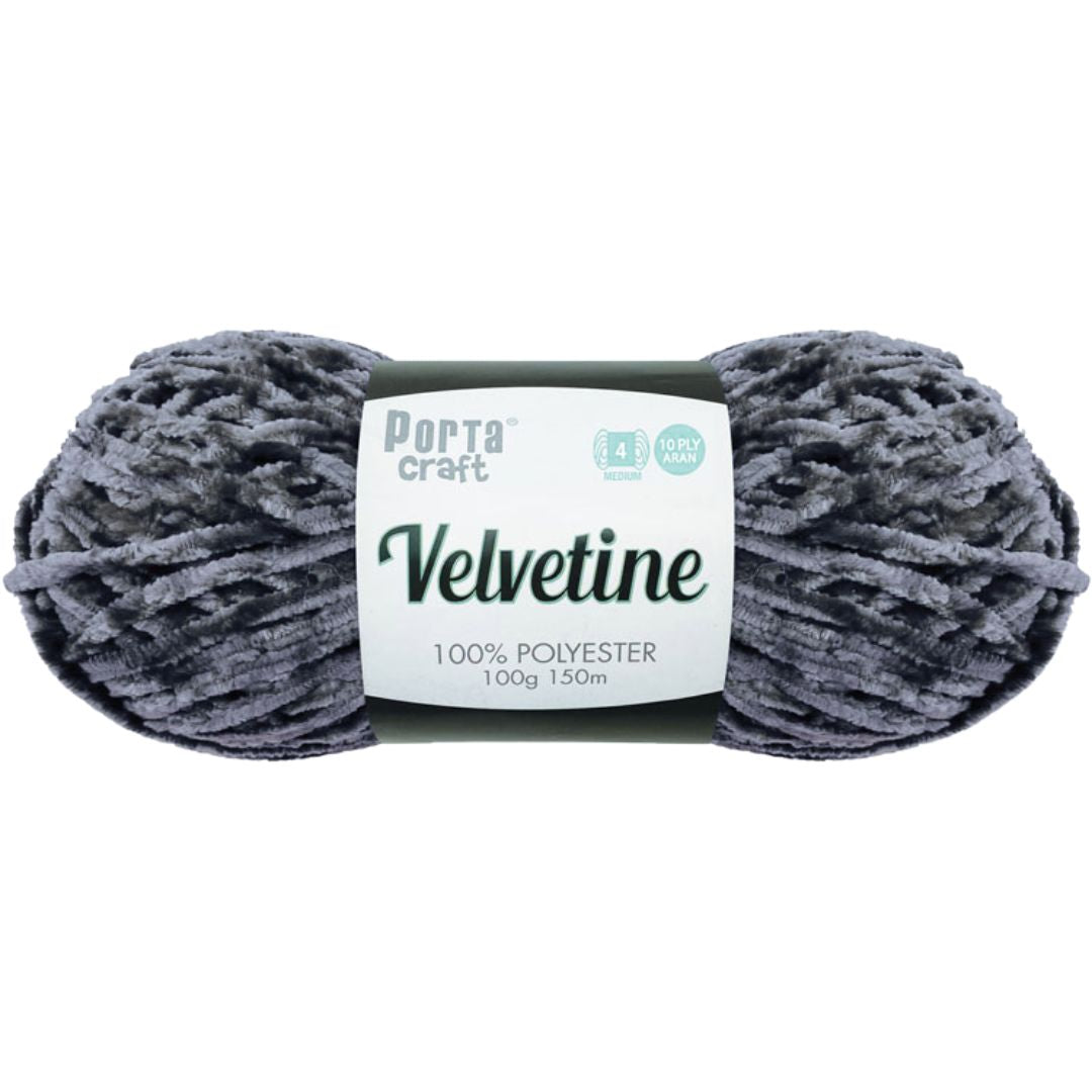 Velvetine Yarn 100g 150m Slate