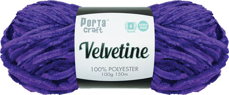 Velvetine Yarn 100g 150m Elegant Purple