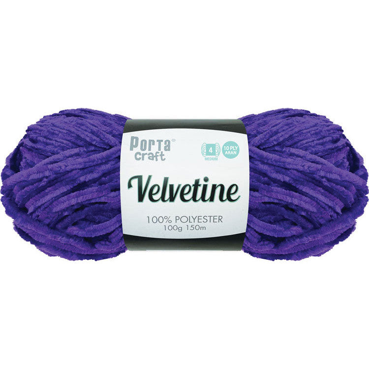 Velvetine Yarn 100g 150m Elegant Purple