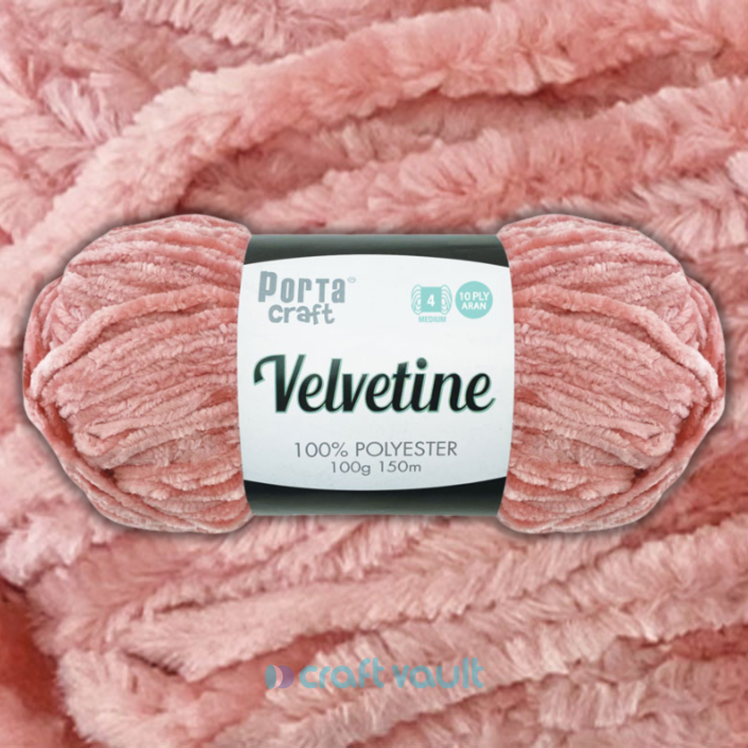 Velvetine Yarn 100g 150m Dusty Pink