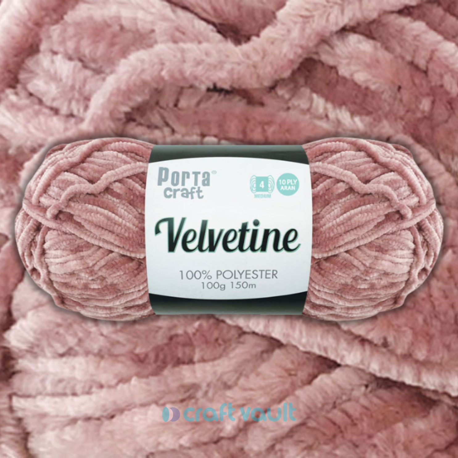 Velvetine Yarn 100g 150m Mauve