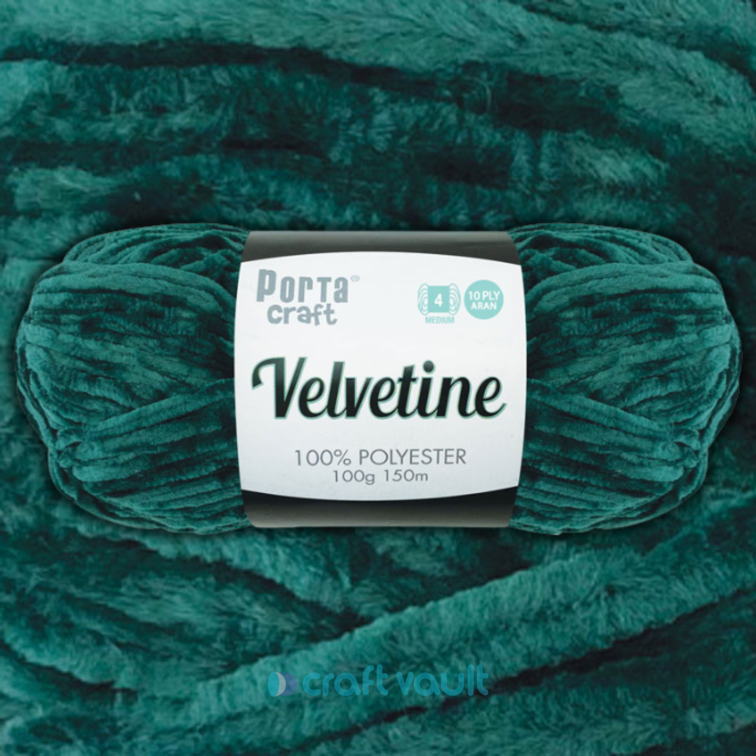 Velvetine Yarn 100g 150m Jungle Green