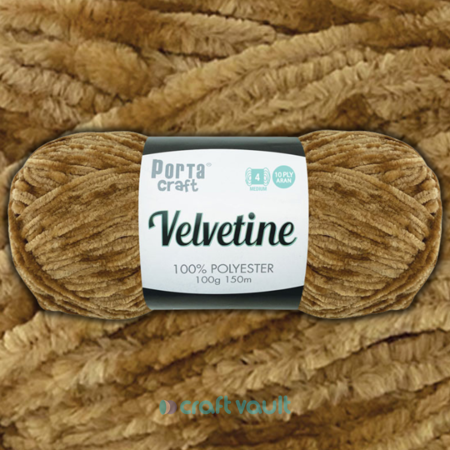 Velvetine Yarn 100g 150m Teddy Bear