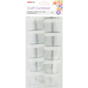 Porta Craft Mini Round Storage Containers 20ml 10pk