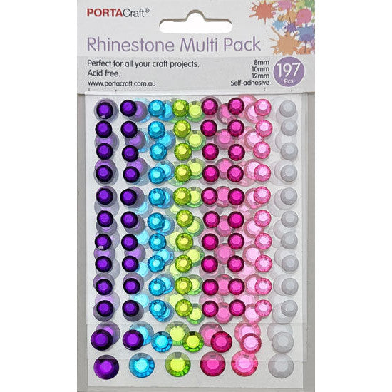Porta Craft Craft Vault Rhinestones Asst Sizes 197pk - Mermaid Fantasy