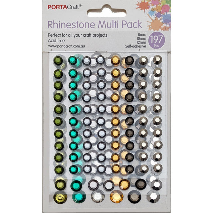 Porta Craft Craft Vault Rhinestones Asst Sizes 197pk - Crafter's Mine