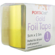 Foil Tape 50mm x 2.5m - Gold