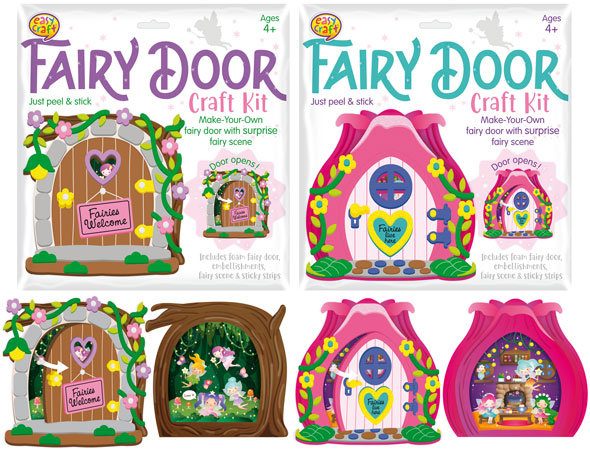 Foam Craft Kit 2 Assorted Fairy Door