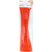 Craft Pipe Cleaners 6mm 50pc - Orange