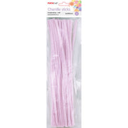 Craft Pipe Cleaners 6mm 50pc - Light Pink
