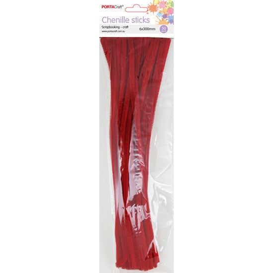 Craft Pipe Cleaners 6mm 50pc - Fuchsia