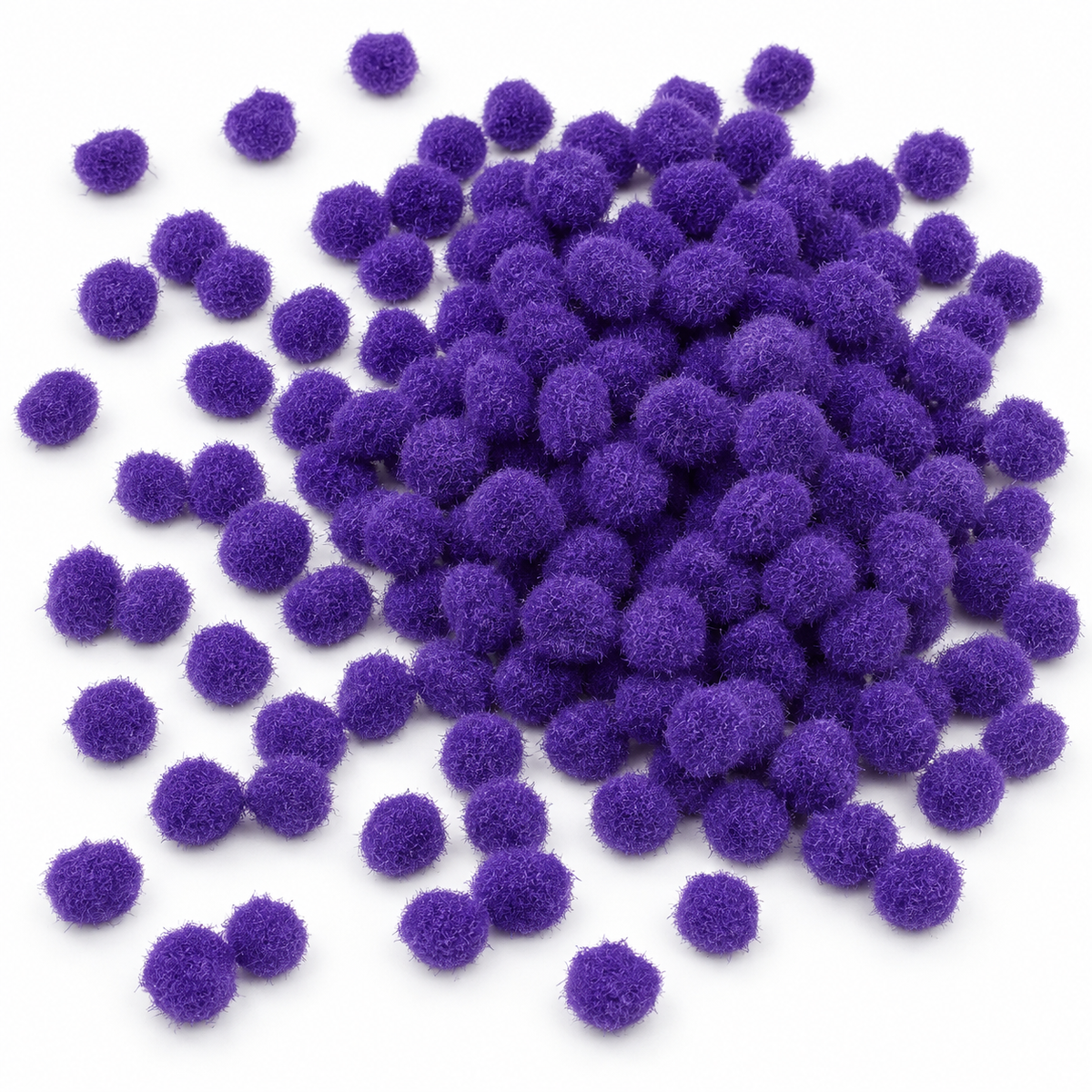 Pom Poms 15mm 200pk - Purple