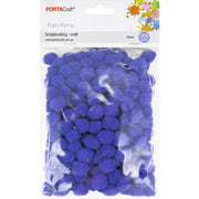 Porta Craft Pom Poms 15mm 200pk - Purple