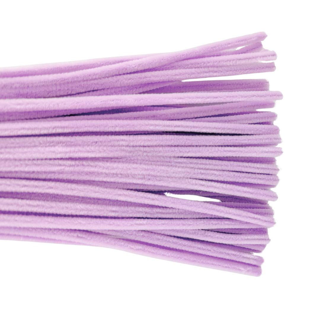 Lilac Pipe Cleaners 6mm 50pk