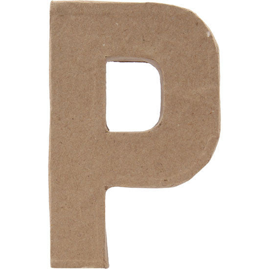 Porta Craft Paper Mache Large P - 12.5x19.5cm