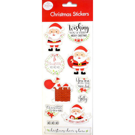 Santa Christmas Stickers