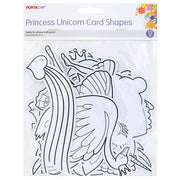 Printed Cardstock Princess Unicorn 12pk