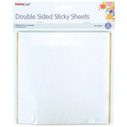Porta Craft Double Sided Sticky Sheets - 153x153mm 5pk