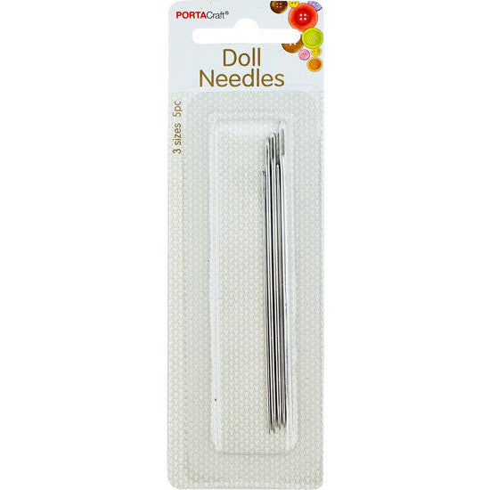 Porta Craft Doll Needles Assorted Sizes 5pk (3 Sizes)