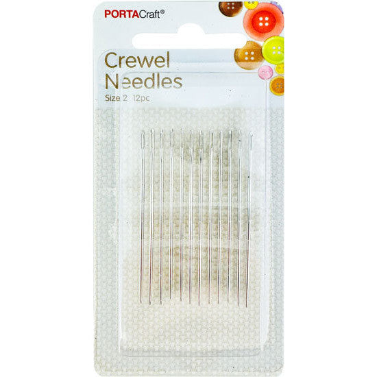 Porta Craft Crewel Needles Size 2 12pk