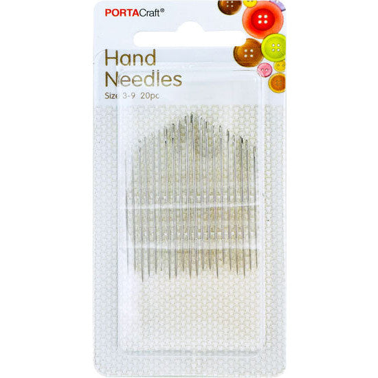 Porta Craft Hand Sewing Needles Sizes 3-9 20pk