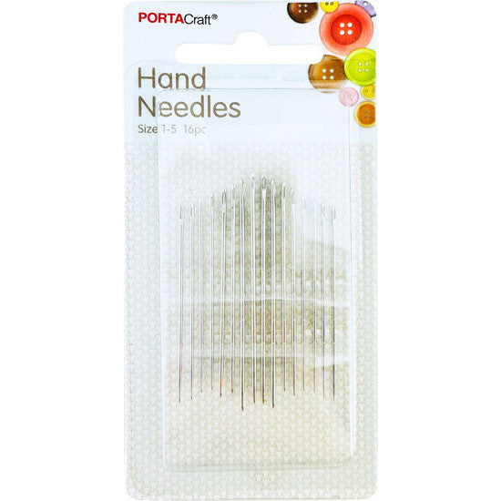 Porta Craft Hand Sewing Needles Sizes 1-5 16pk