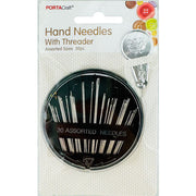 Porta Craft Hand Sewing Needles Assorted with Threader 30pk