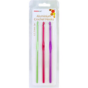Porta Craft Aluminium Crochet Hook Set 4mm, 5mm, 5.5mm 3pk