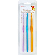 Porta Craft Aluminium Crochet Hook Set 6mm, 6.5mm, 10mm 3pk