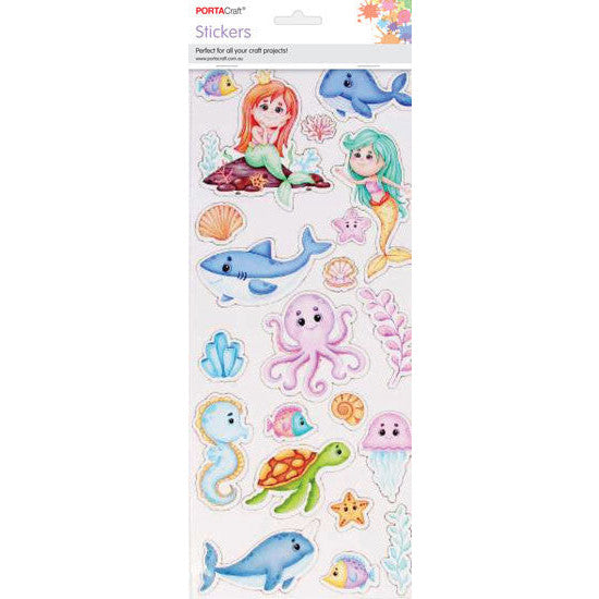 Porta Craft Mermaid Party Sticker Sheet