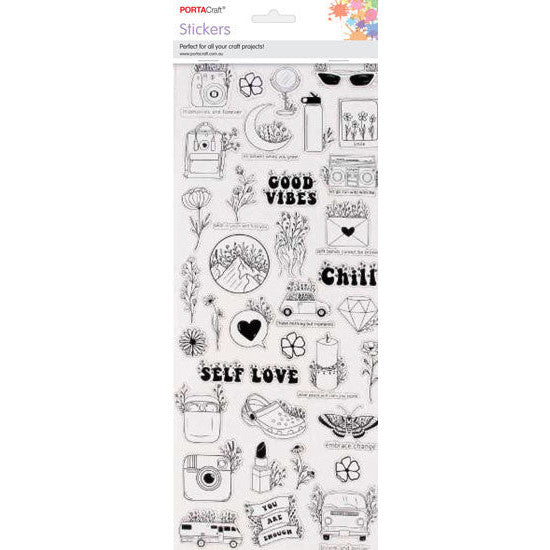 Porta Craft Good Vibes Sticker Sheet