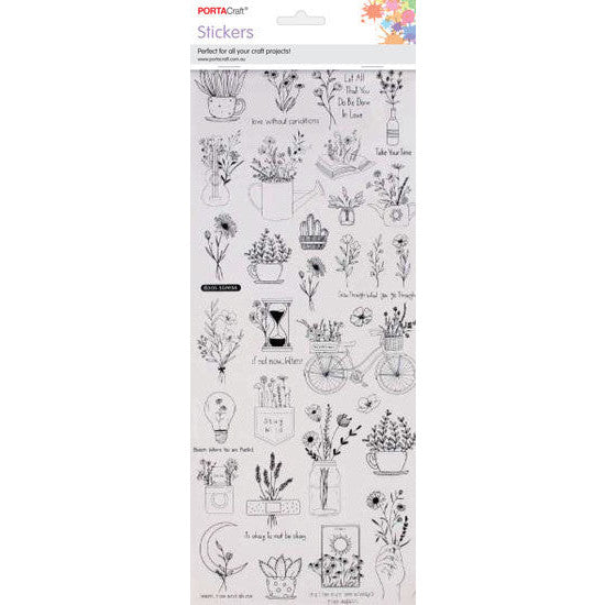 Porta Craft Grow with Love Garden Sticker Sheet