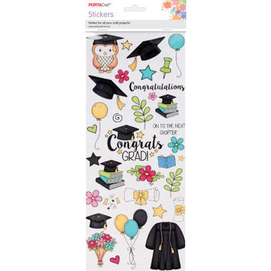 Porta Craft Congrats Grad Sticker Sheet